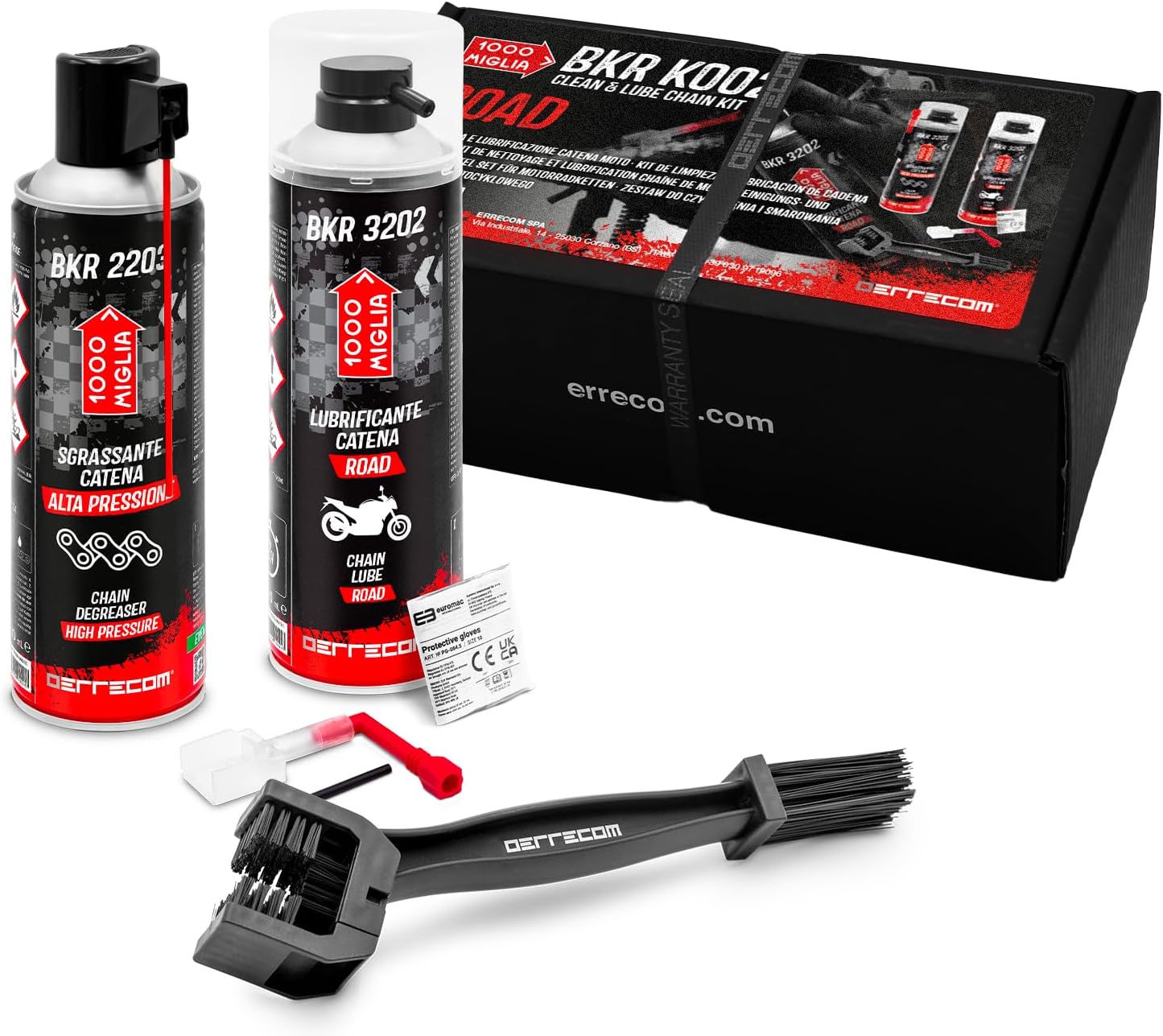 ERRECOM Kit Lube y Limpieza Cadena Moto