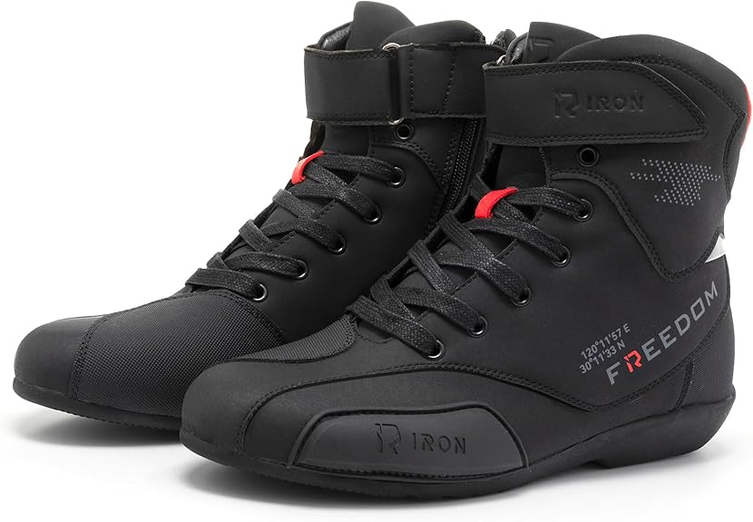 RIDEIRON Botas de moto hombre