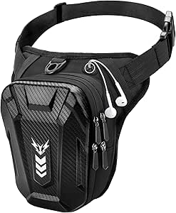 Rolgno Bolsa de Pierna Lateral Impermeable para Moto